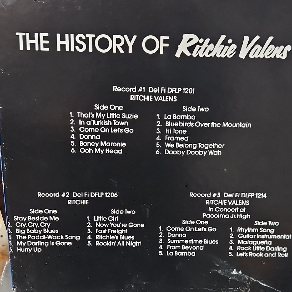 The History of Ritchie Valens Vinyl Record Set - Blue - Picture 2 of 15